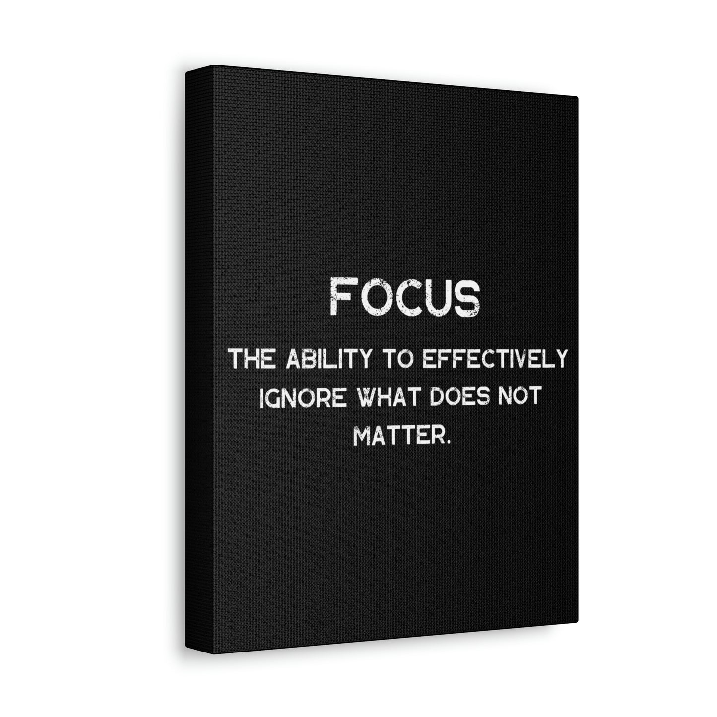 Focus - By SwimOrDrownUK - Satin Canvas - Stretched