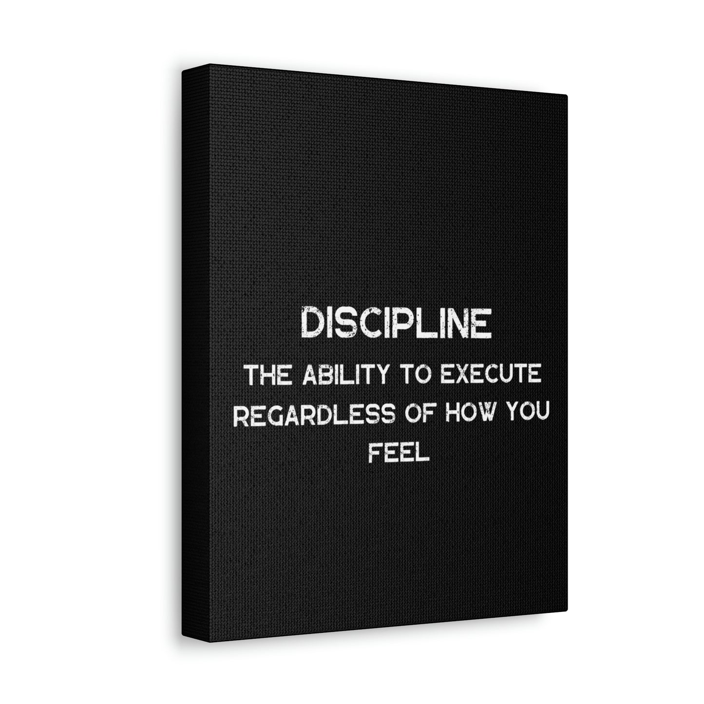 Discipline - By SwimOrDrownUK - Satin Canvas - Stretched