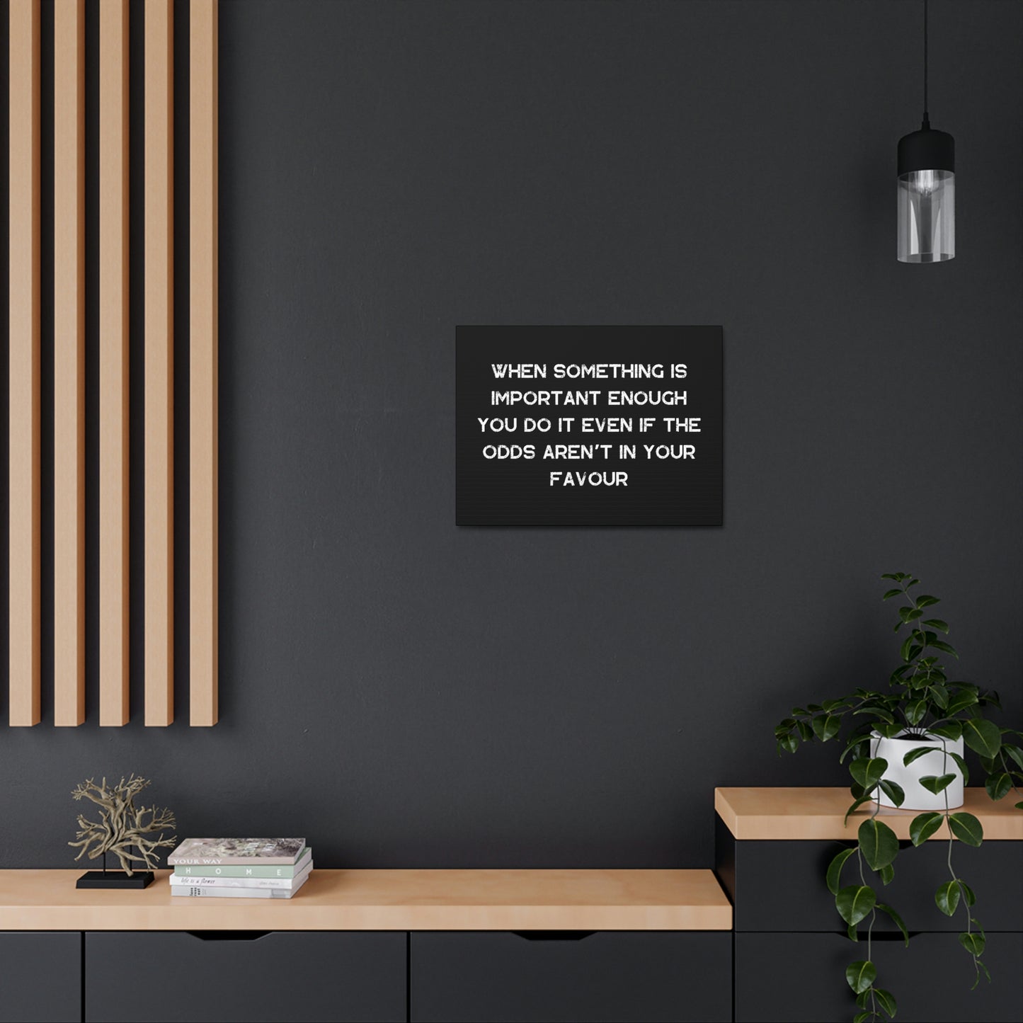 Elon Musk Quote - By SwimOrDrownUK - Satin Canvas - Stretched