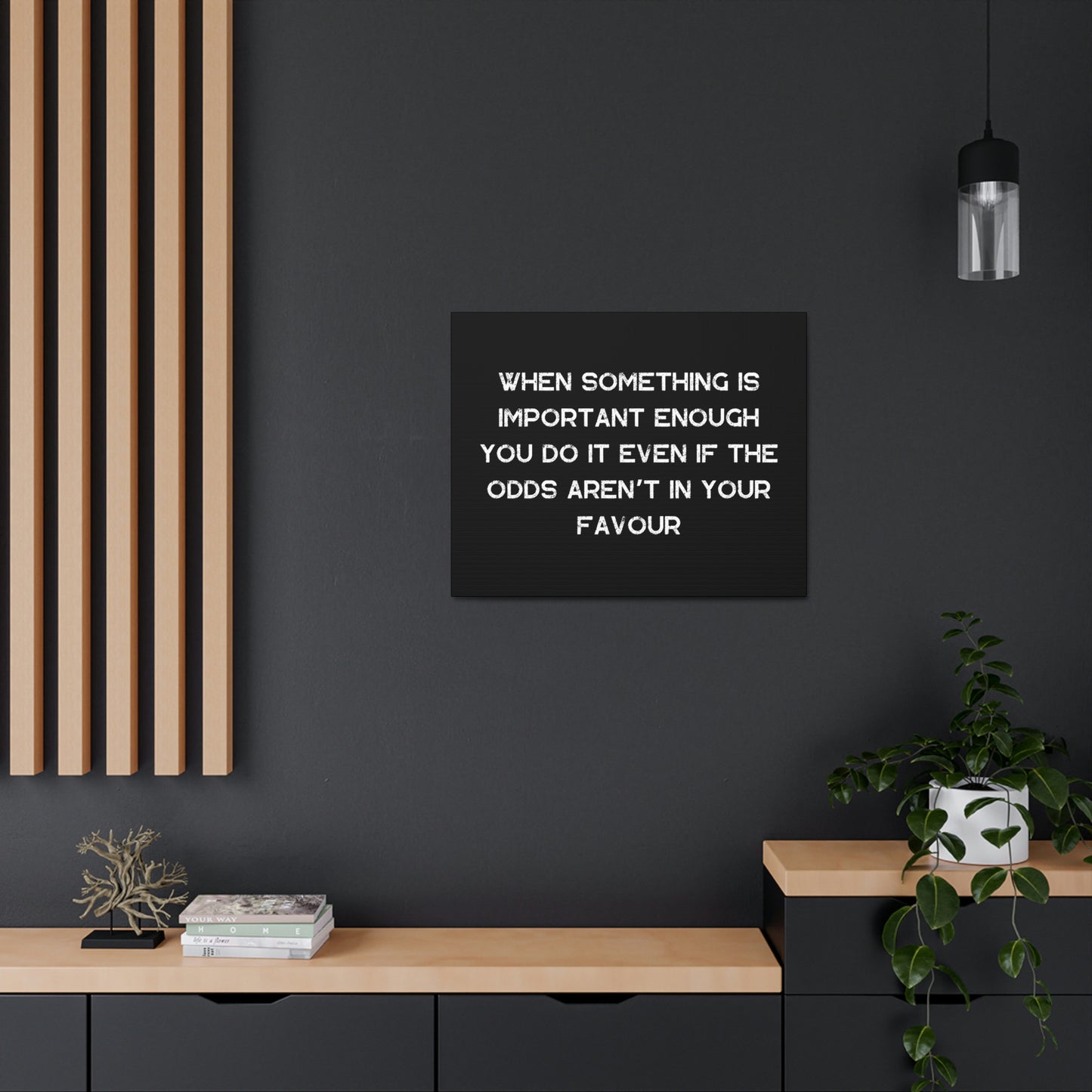 Elon Musk Quote - By SwimOrDrownUK - Satin Canvas - Stretched