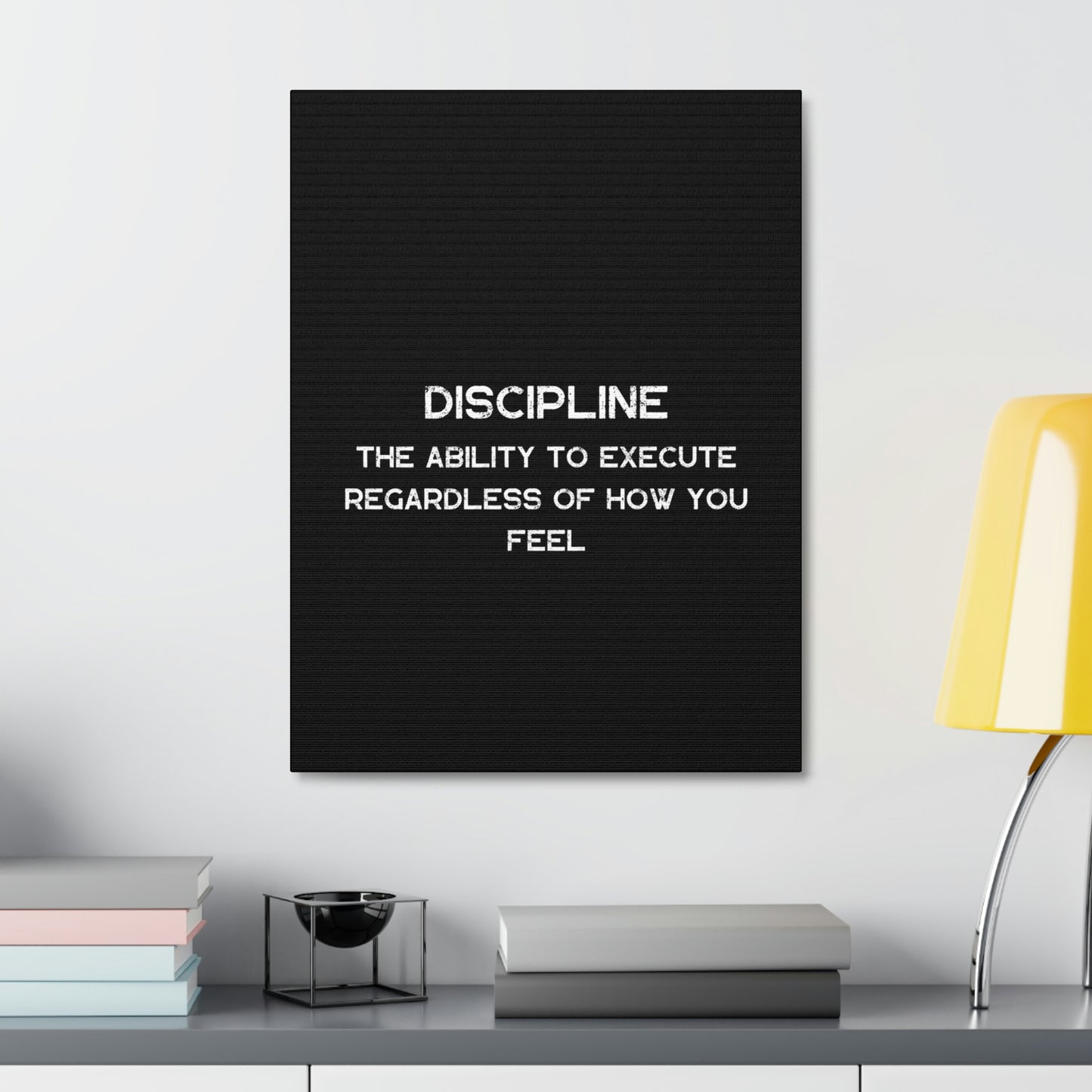 Discipline - By SwimOrDrownUK - Satin Canvas - Stretched